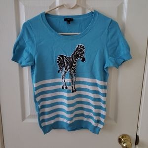 Talbots Striped Zebra Top s. S p